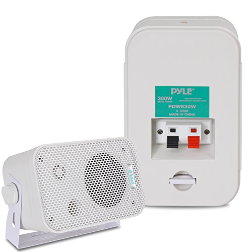 Pyle Home Waterproof Dual Outdoor Speaker System for Pool Patio Indoor Use - |5 Inch Weatherproof Wall/Ceiling Speakers